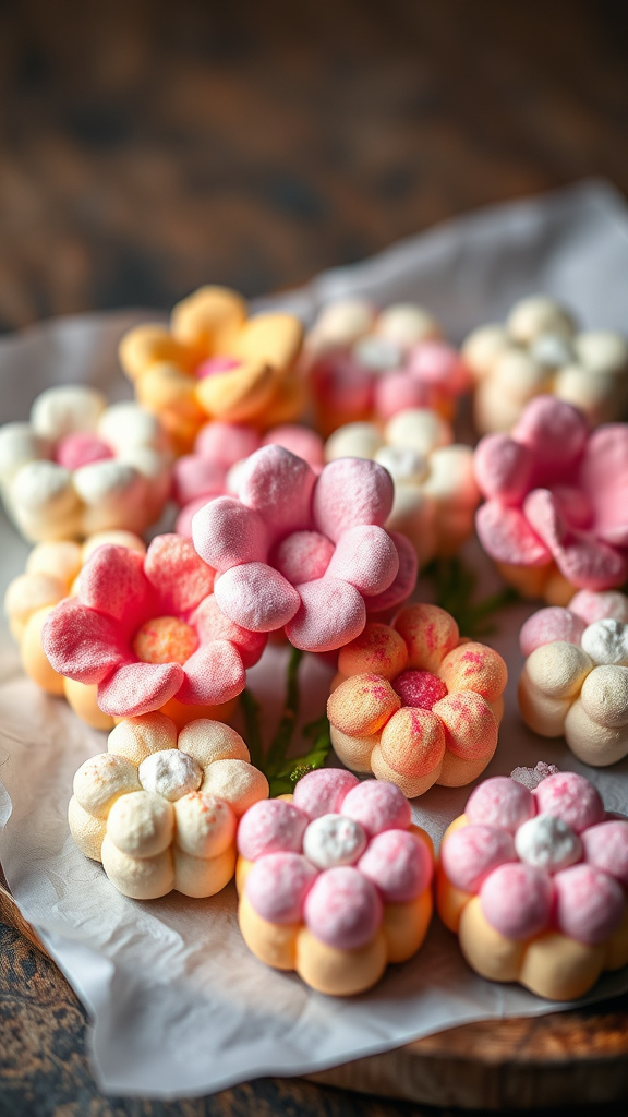 9. Blooming Marshmallow Puffs