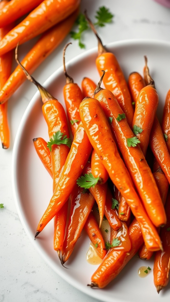 1. Honey Glazed Carrots