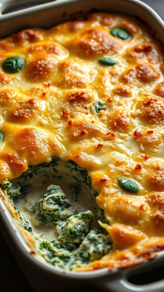 12. Creamy Spinach Artichoke Casserole