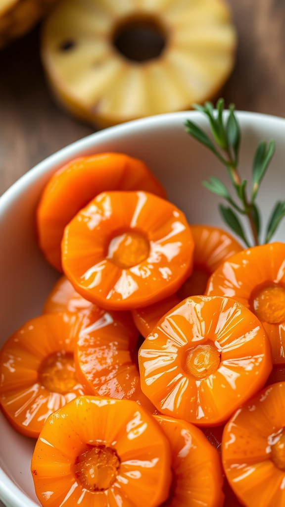 17. Pineapple Glazed Carrot Coins