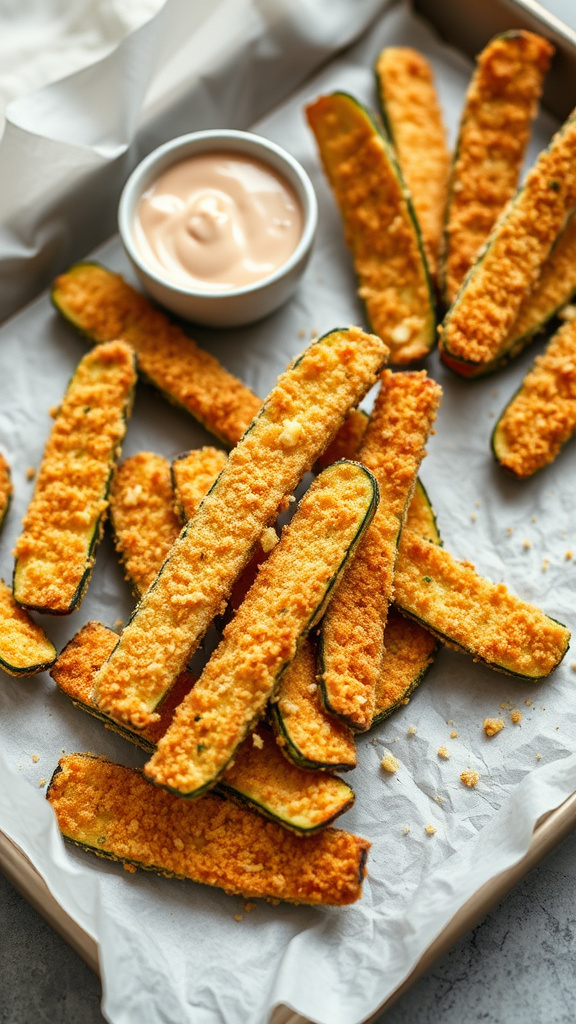 4. Parmesan Crusted Zucchini Fries