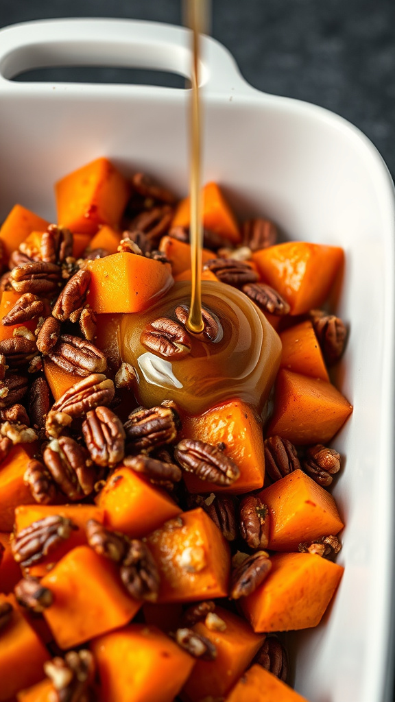 8. Maple Pecan Sweet Potatoes