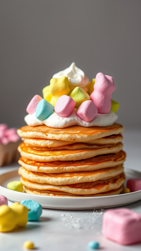 11. Marshmallow Peep Pancake Treats