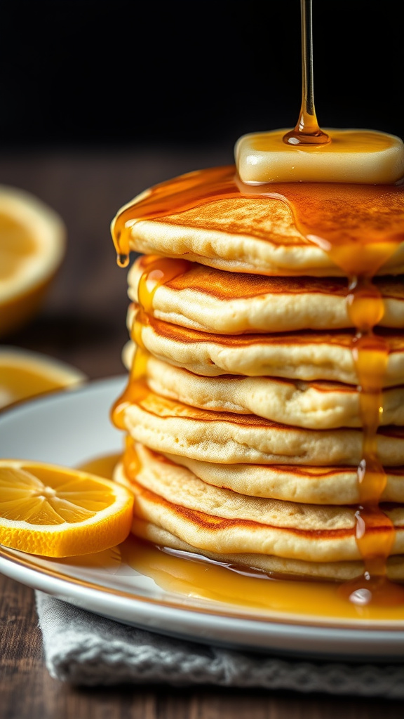 15. Citrus Sunshine Pancake Stack