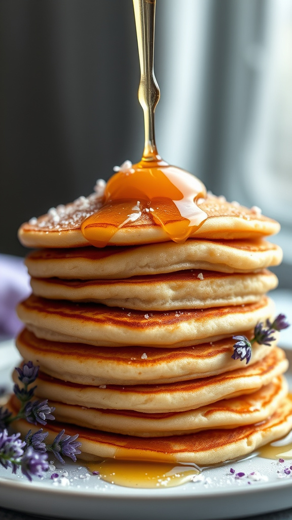 16. Honey Lavender Easter Pancakes