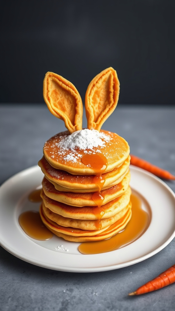 18. Easter Bunny Carrot Pancakes