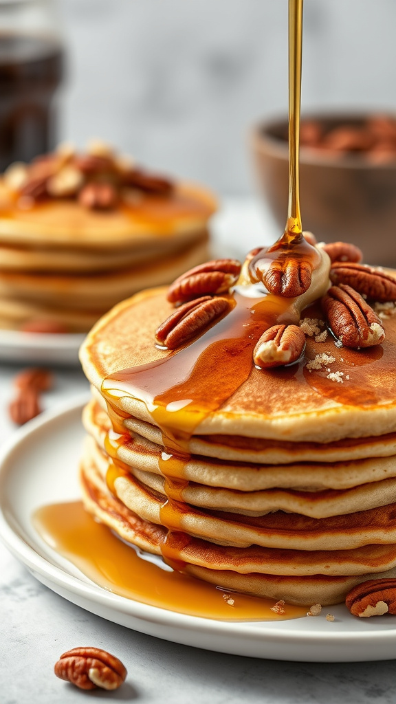 19. Maple Pecan Joy Pancakes