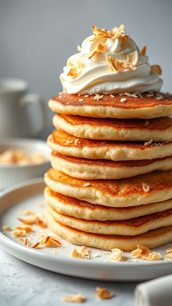 20. Coconut Cream Easter Pancakes