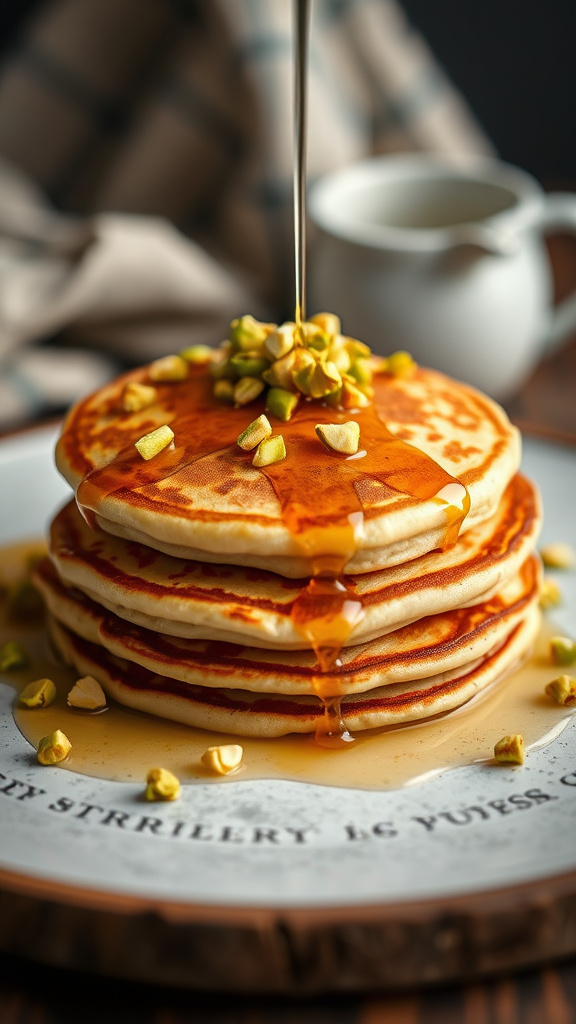 27. Pistachio Rose Water Pancakes