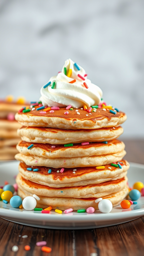 7. Funfetti Easter Pancake Stack