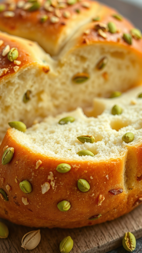 9. Pistachio Studded Easter Bread