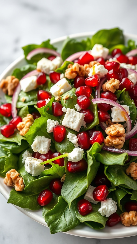 11. Pomegranate and Feta Greens