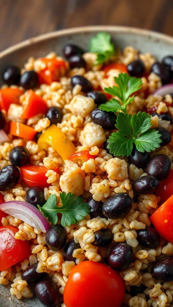 21. Festive Farro and Bean Mix