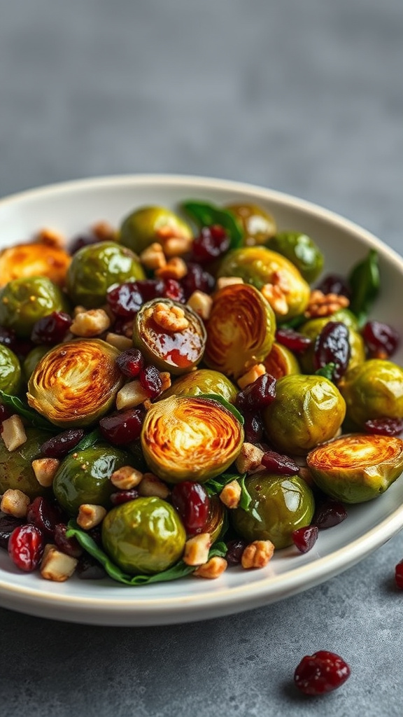 24. Maple Roasted Brussels Salad