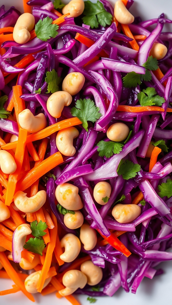 25. Purple Cabbage and Cashew Slaw