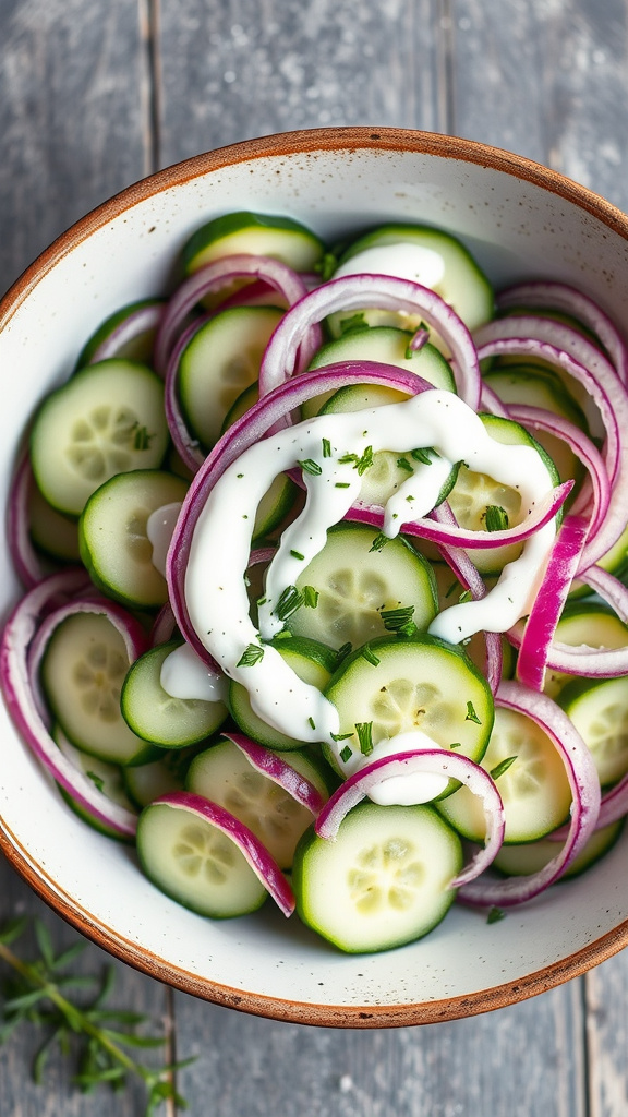 28. Rustic Cucumber Dill Salad