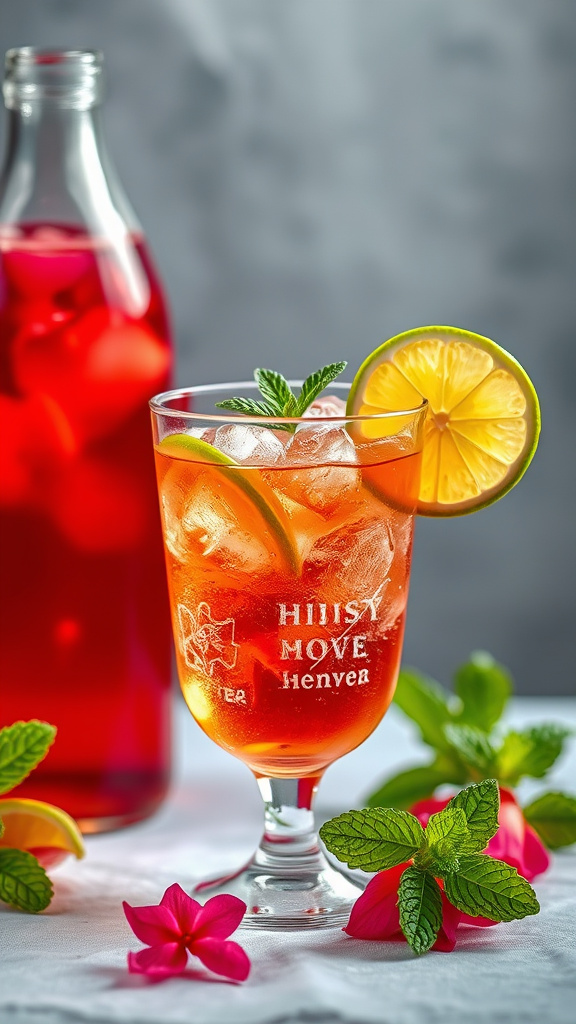 19. Hibiscus Honey Mocktail