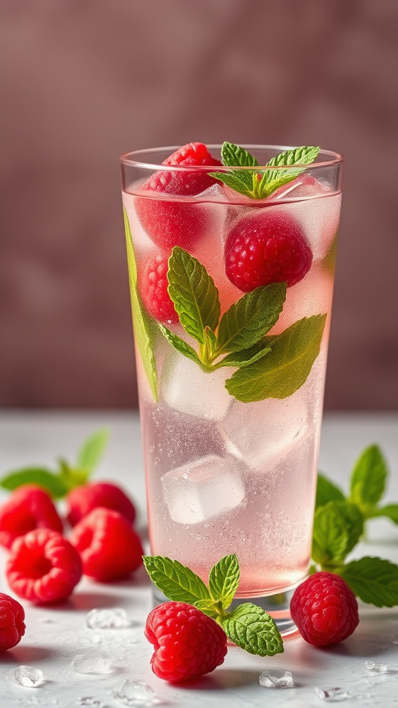 25. Raspberry Mint Refresher