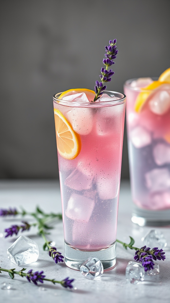 6. Lavender Lemonade Sparkler