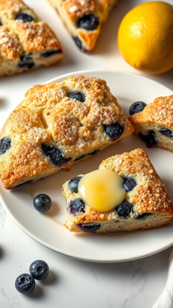 12. Blueberry Lemon Scones