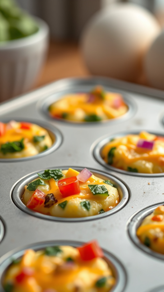 13. Mini Veggie Egg Bites