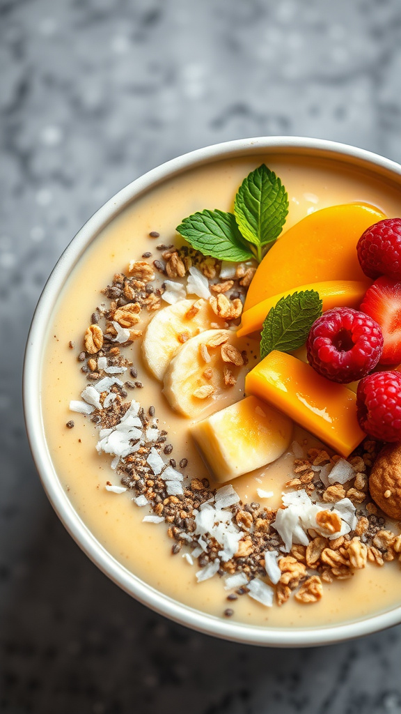 15. Mango Coconut Smoothie Bowl