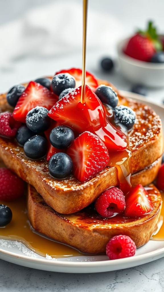 17. Mixed Berry French Toast