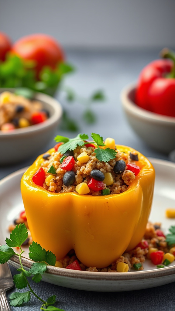 18. Quinoa and Veggie Stuffed Peppers