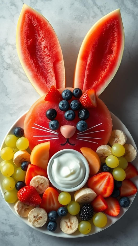 24. Easter Bunny Fruit Platter