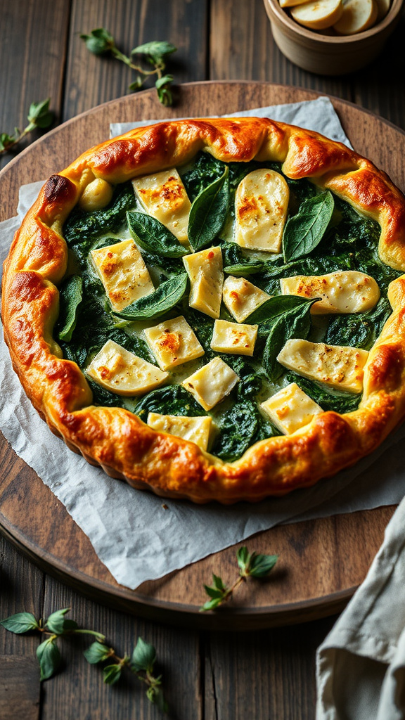 9. Spinach and Artichoke Tart