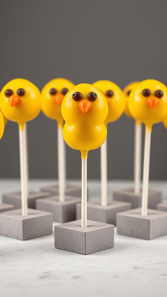 16. Cheerful Chick Cupcake Pops