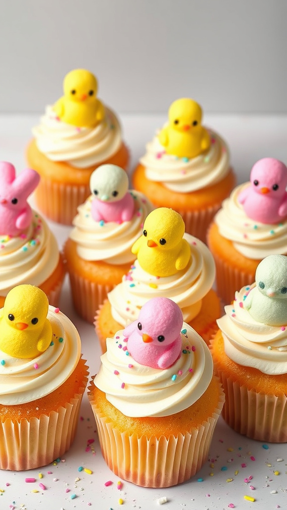 7. Peeps Marshmallow Cupcakes