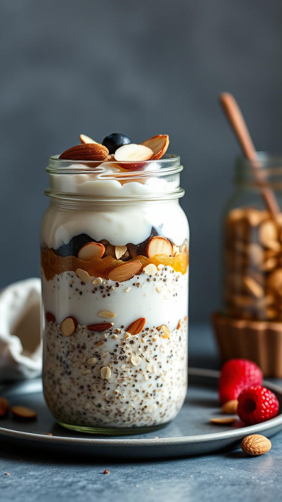 16. Vanilla Almond Overnight Oats