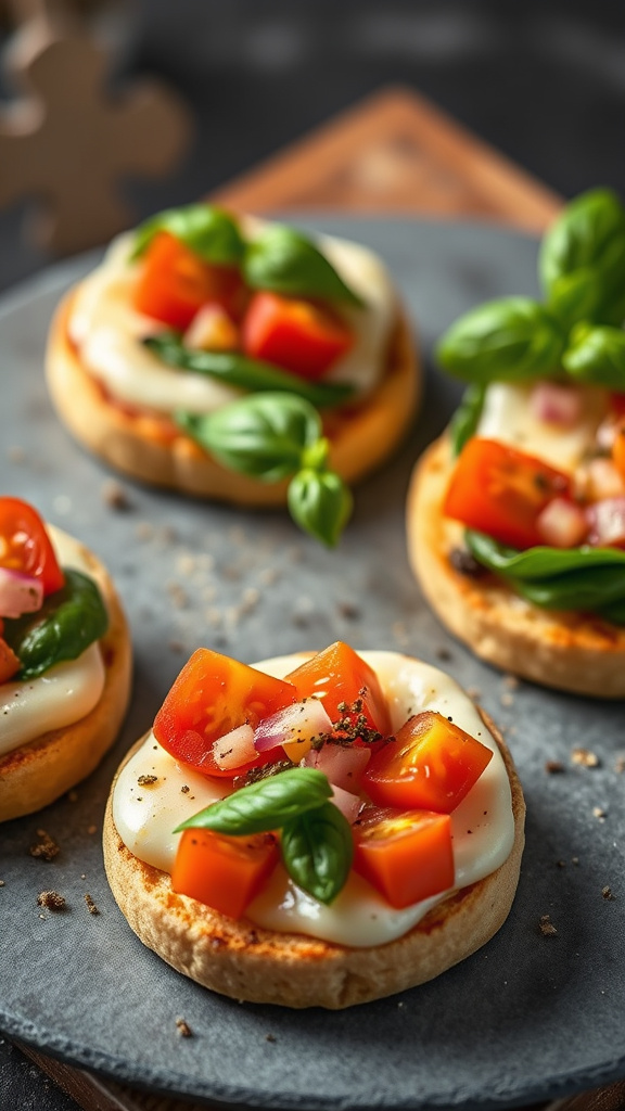 26. Mini Veggie Breakfast Pizzas