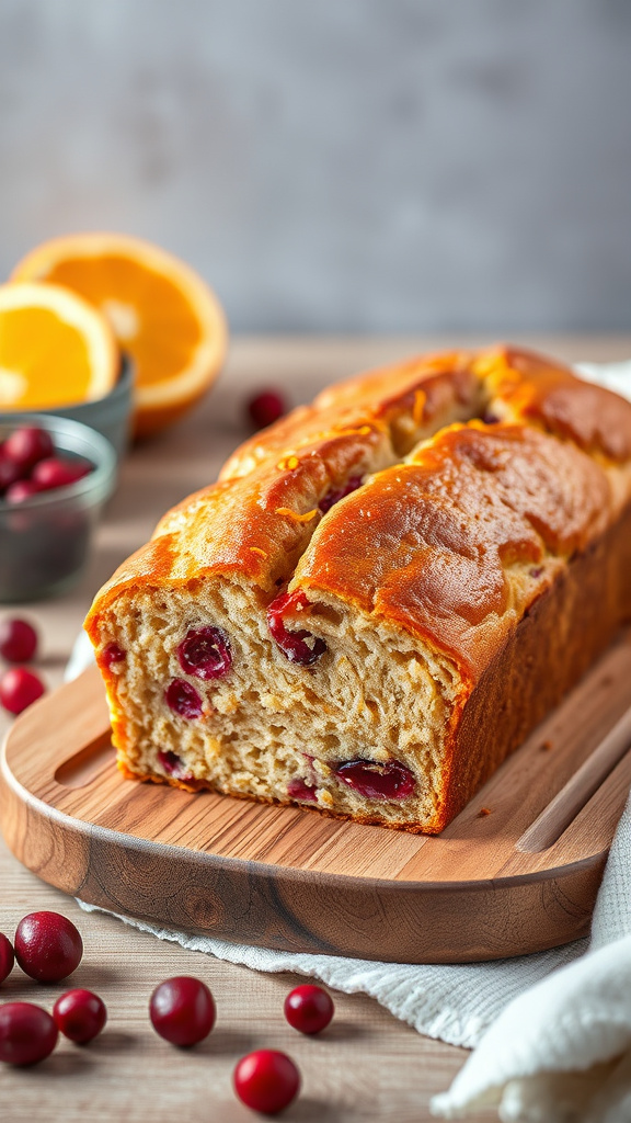 28. Cranberry Orange Breakfast Loaf