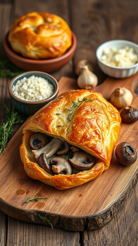 6. Savory Mushroom Wellington
