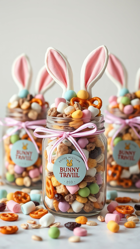 11. Bunny Trail Mix Jars