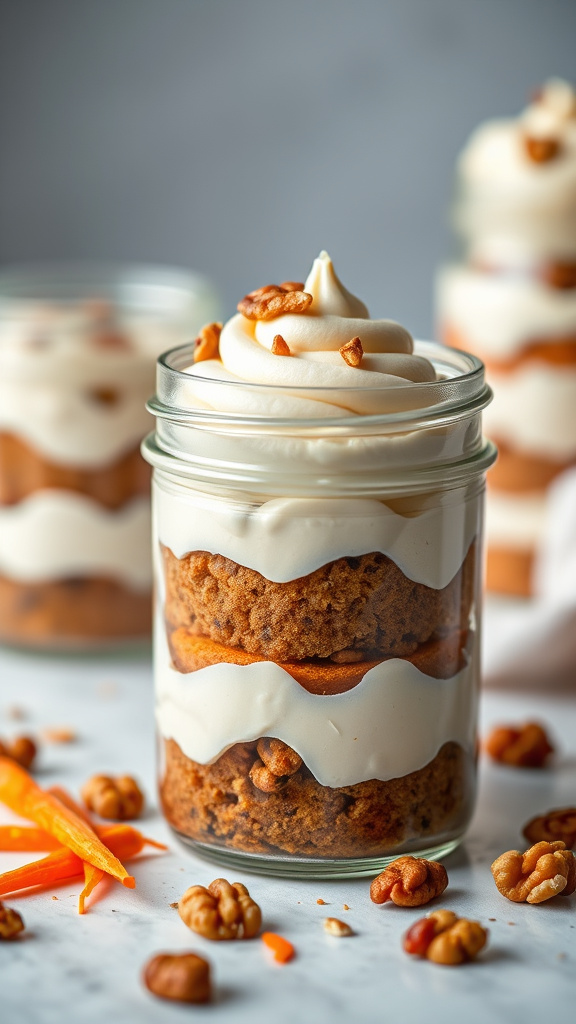 27. Carrot Cake Trifle Jars