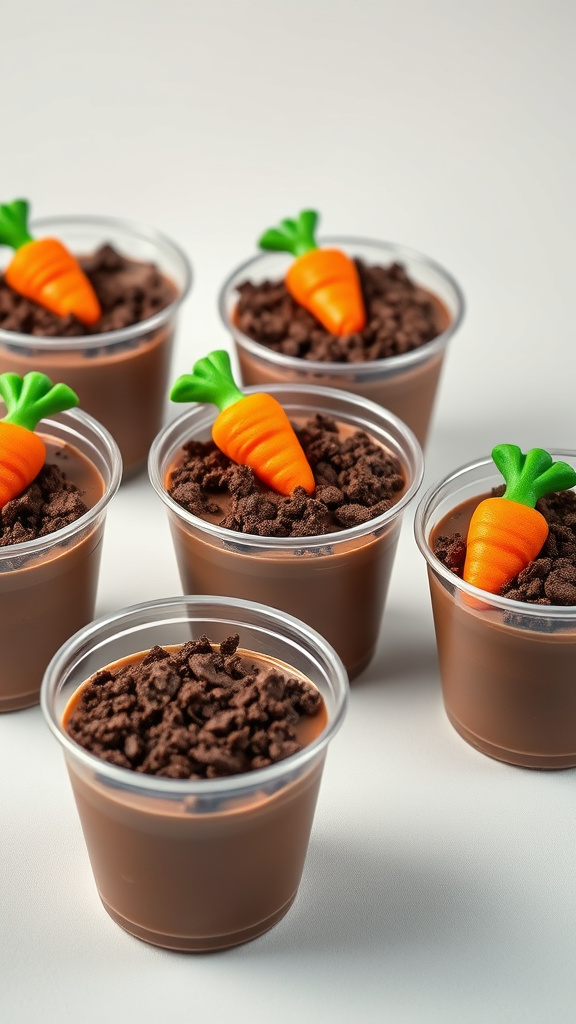 8. Carrot Patch Pudding Cups