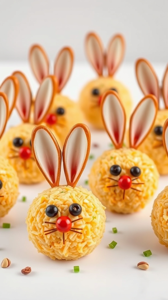 9. Easter Bunny Cheese Balls