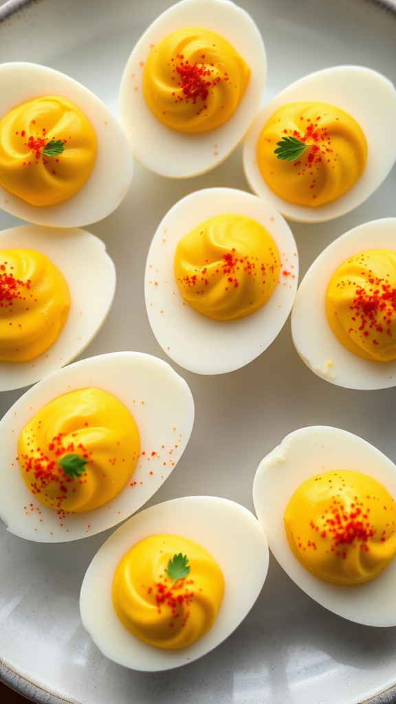 1. Classic Mustard Deviled Eggs