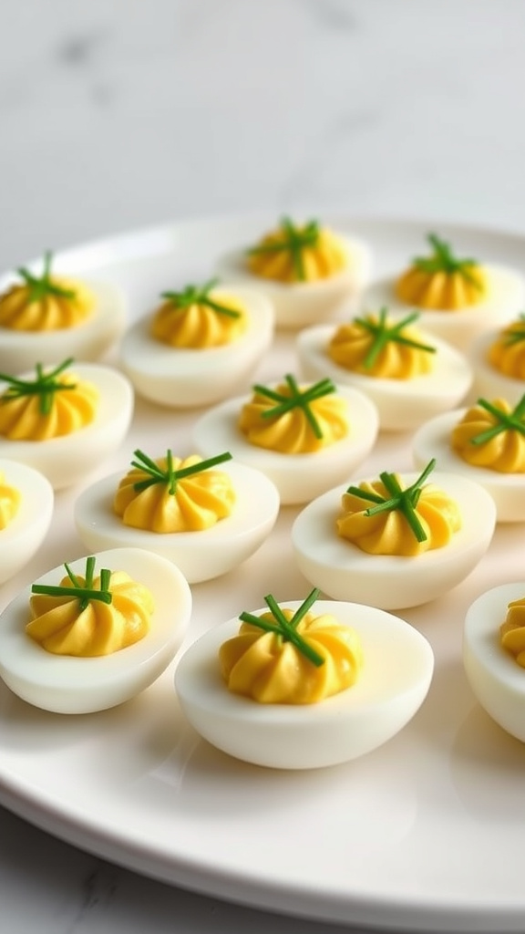 17. Horseradish Chive Deviled Eggs