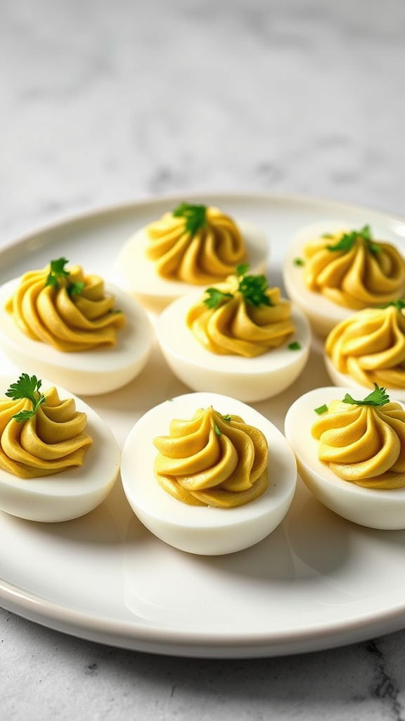 18. Spinach Artichoke Deviled Eggs