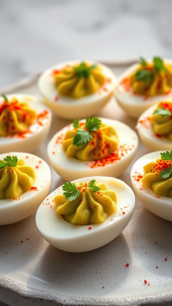 23. Guacamole Deviled Eggs