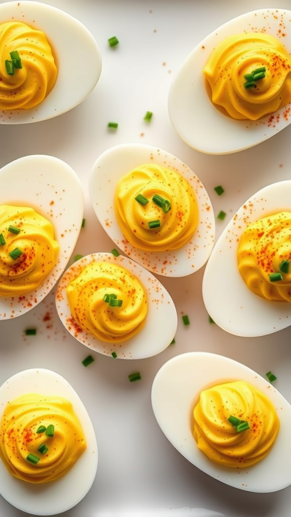 6. Truffle Oil Deviled Eggs