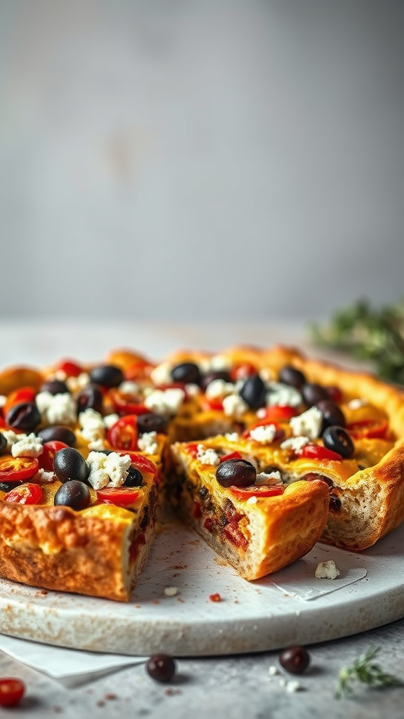 12. Mediterranean Olive Easter Tart