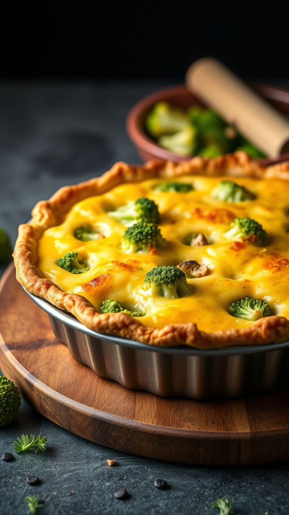 13. Creamy Broccoli Cheddar Pie