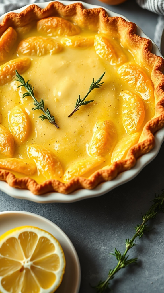 16. Zesty Lemon Herb Pie