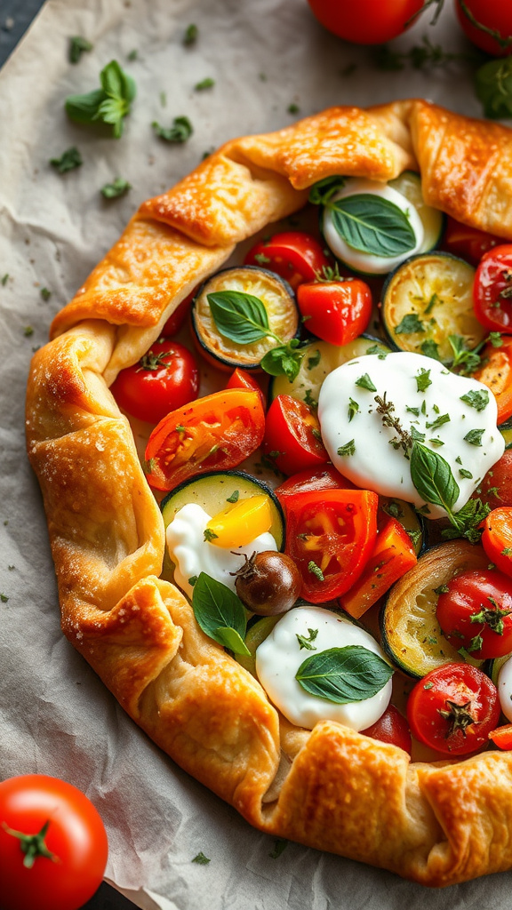 26. Fresh Herb Veggie Galette