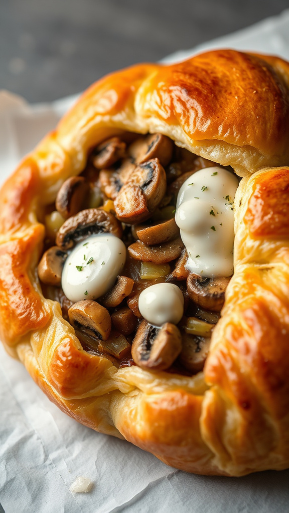 4. Mushroom Leek Pastry Perfection